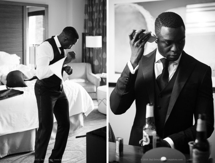 Buki + Femi: Houston Wedding - Groom Getting Ready