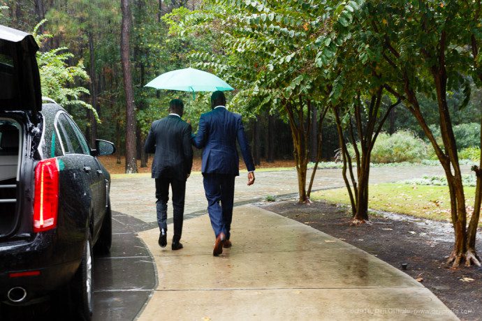 Buki + Femi: Houston Wedding - Groom Arriving at Church