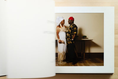 Wedding Album Detail - 14x10 Duo Matted Page with Translucent Title Page