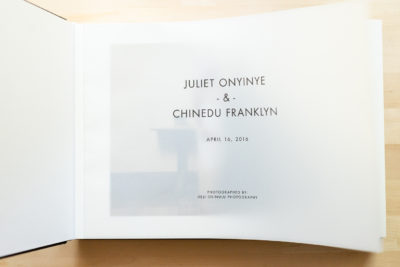 Album Detail - Translucent Title page over Matted Photo Page