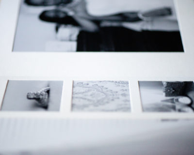 Album Page Detail - Overlay Matted with Ivory Mats