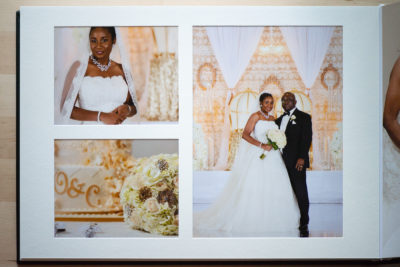 Album Page Detail - 14x10 Duo, Overlay Matted with Ivory Mats
