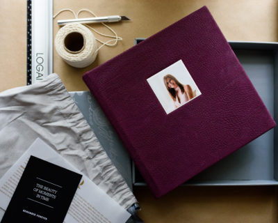 Flushmount Album in Contemporary Leather
